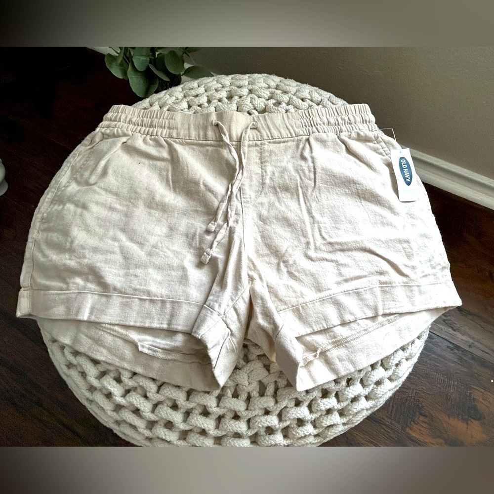 NWT Old Navy Linen Shorts, size M